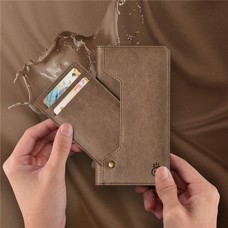Compatible with Apple , Leather card cover
