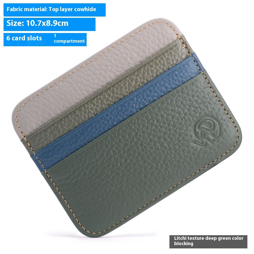 Coin Purse Genuine Leather Card Holder