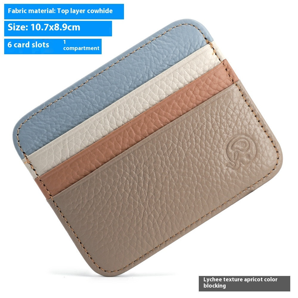 Coin Purse Genuine Leather Card Holder