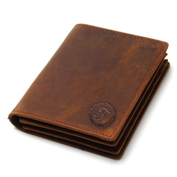 Leather Anti-theft Swiping Men's Wallet