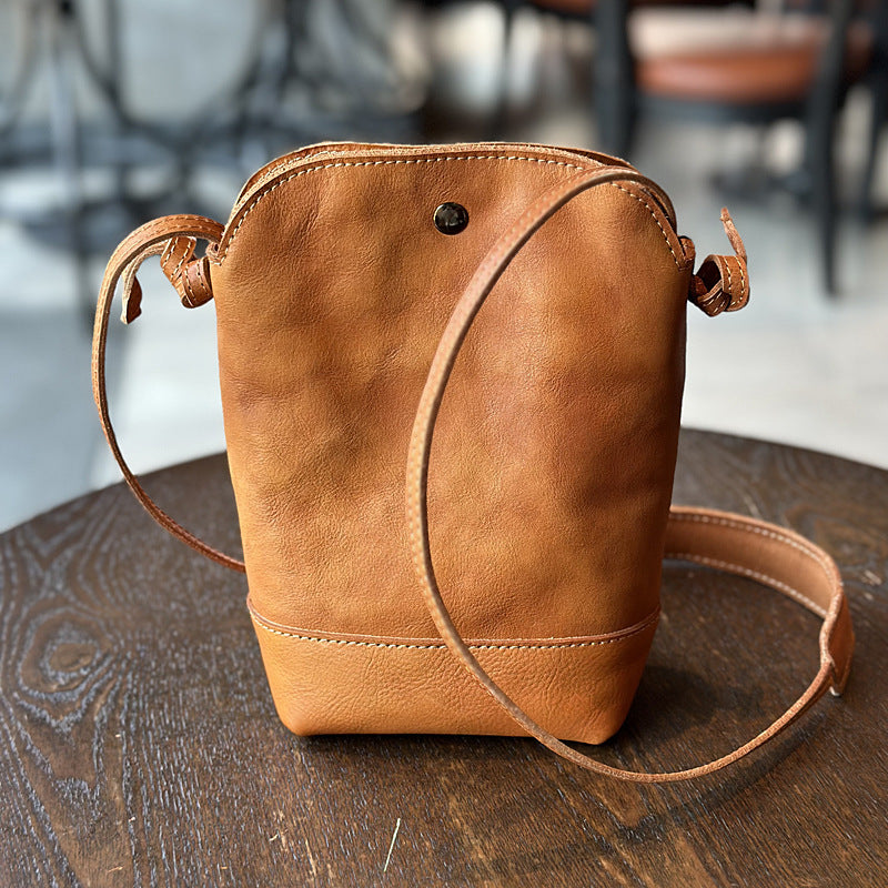 Regal Hide “Layla” Mini Leather Crossbody