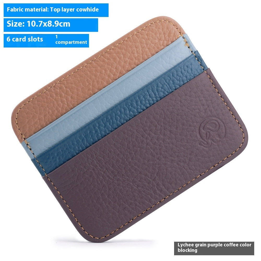 Coin Purse Genuine Leather Card Holder